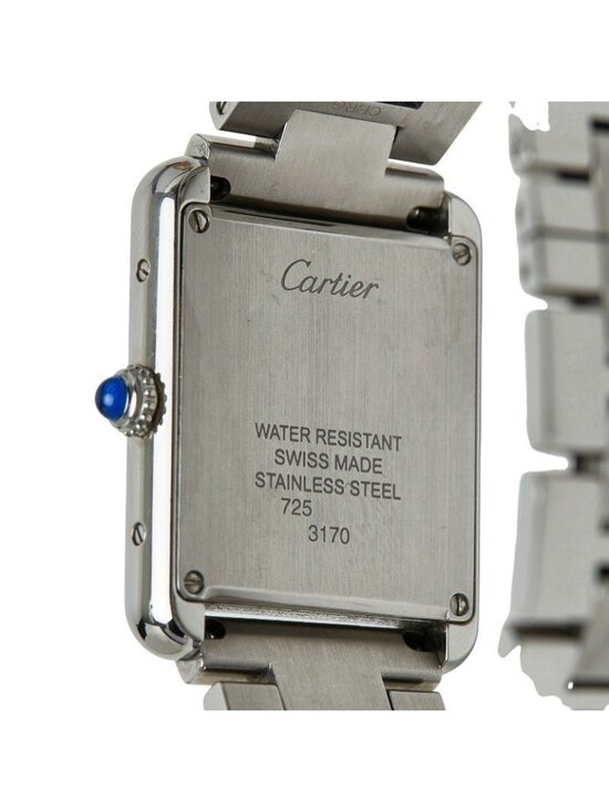 Cartier Tank Solo SM Watch White Silver Stainless Steel main image 6